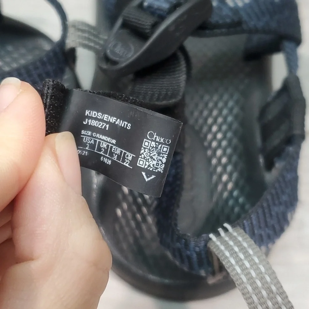 Chaco Kids ZX1 Ecotread Unisex Girls Outdoor Hiking Sandals Shoes sz 3